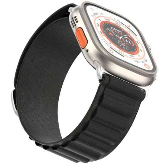 Ремінець ArmorStandart Alpina Band для Apple Watch 49/46/45/44/42 (Series 1-3) Black (ARM64977) (Код Харків