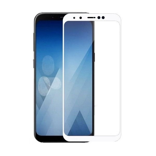 DM Захисне скло 3D Samsung A8 2018 (A530) White (Код товару:4051) Харків - зображення 1