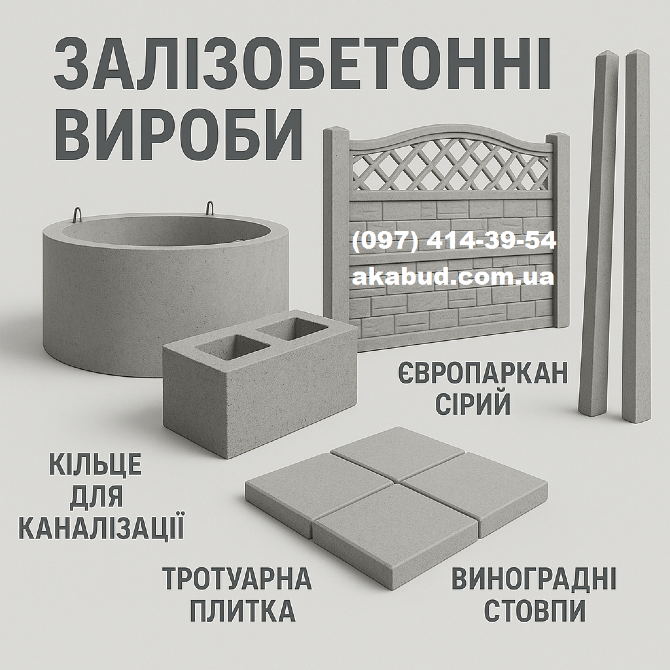 ЖБИ изделия от производителя — доставка и монтаж Кривой Рог - изображение 1