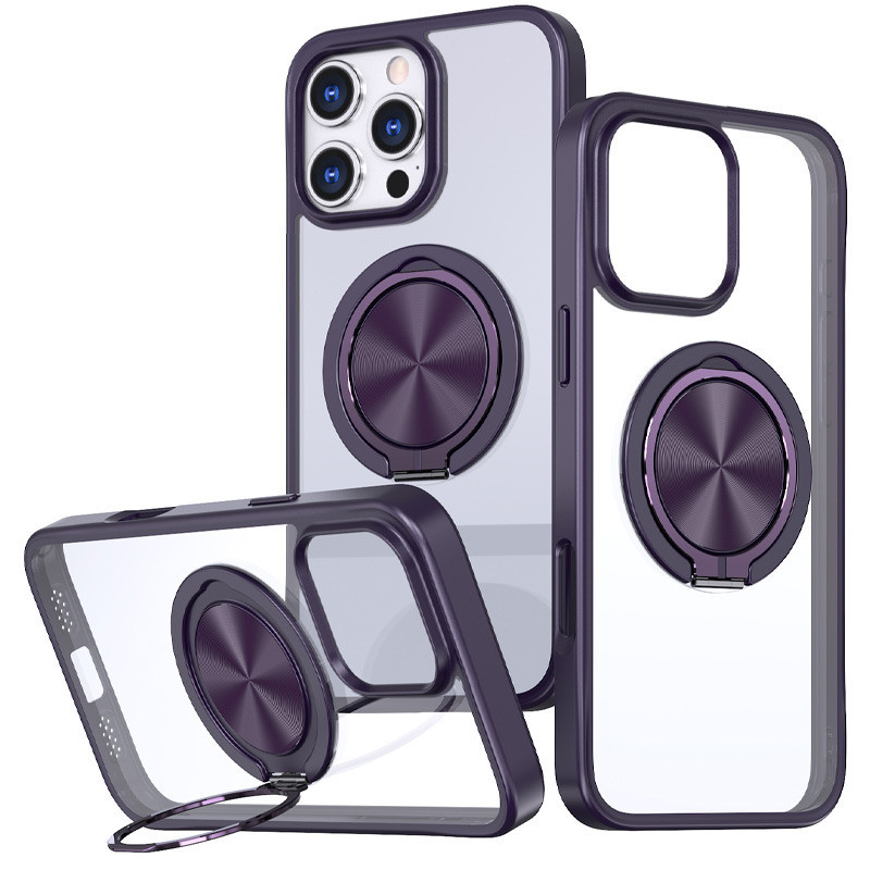 TPU+PC чехол Metal Ring with MagSafe для Apple iPhone 16 Pro Max (6.9") Херсон - зображення 1