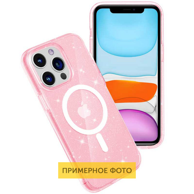 Чехол TPU Galaxy Sparkle (MagFit) для Apple iPhone 16 Pro Max (6.9") Херсон - зображення 3