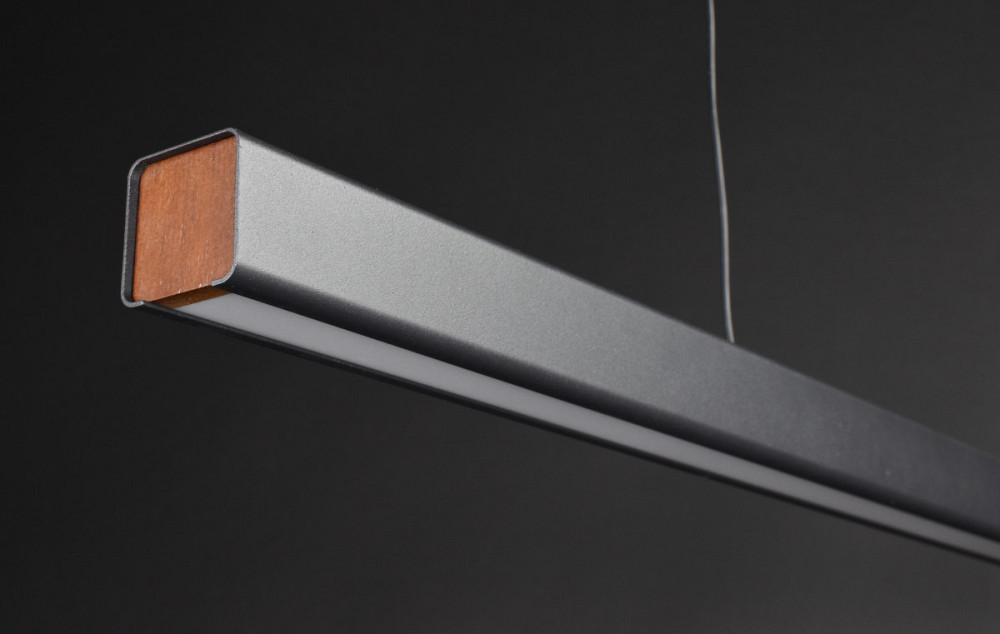 Люстра стельова LED H32L-1200-bk Чорний 15-100х6х120 см. Київ - зображення 1