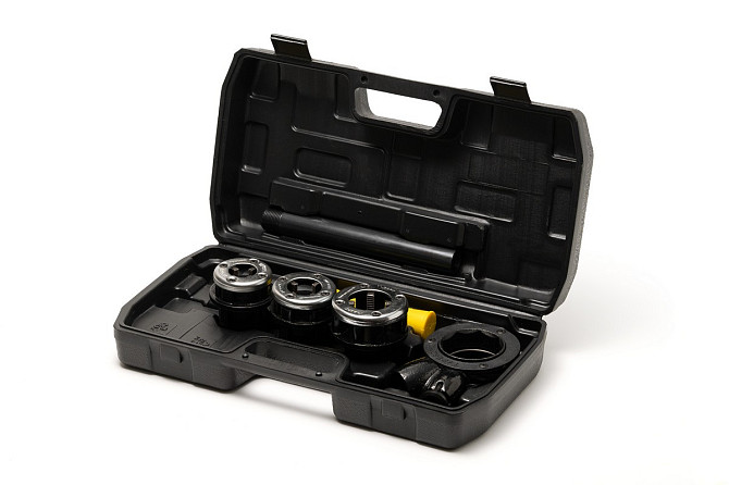 Клуп трубный для нарезания резьбы MASTERTOOL BSPT ½"/¾"/1" набор 3 шт 14-1402 Харьков - изображение 1