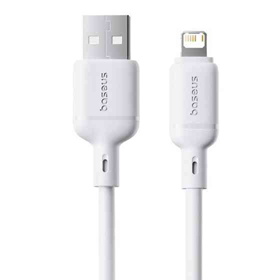 Дата кабель Baseus Silky Series OS Fast Charging USB to Lightning 2.4A (2m) (P1037770) Херсон