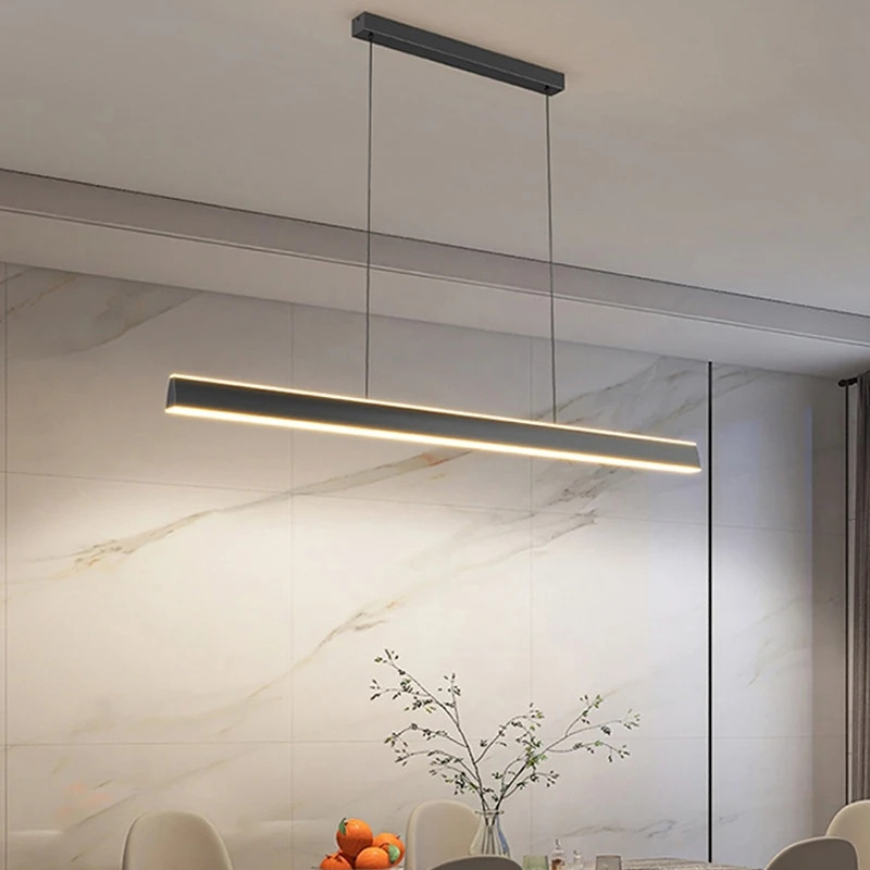 Люстра стельова LED H36L-1200-bk-k Чорний 15-120х6х120 см. Київ - зображення 1