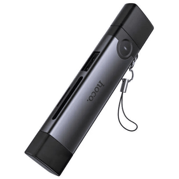 Кардрідер Hoco HB56B 3-in-1 (Type-C+Lightning) Black Харьков - изображение 2