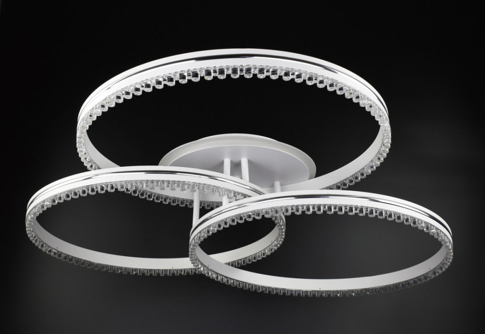 Люстра стельова LED з пультом A55063/3A-RGB-wh-ch Білий 17х81х81 см. Київ - зображення 1
