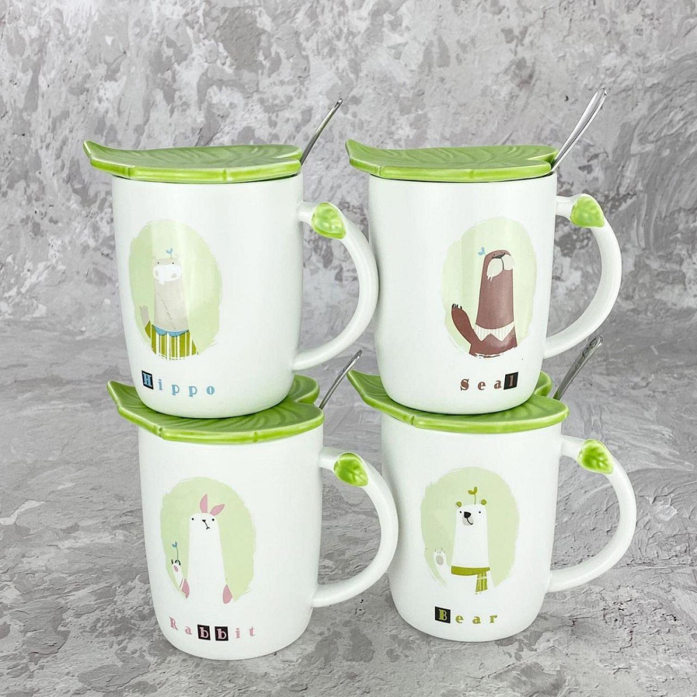 Кружка OLens Зелений листок O8030-57 400 мл Киев - изображение 1