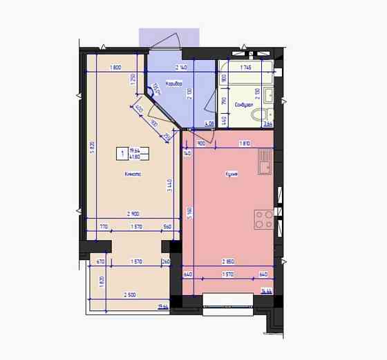 продажа 1-к квартира Одесса, Пересыпский, 38300 $ Одеса