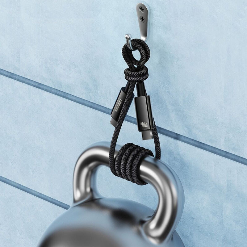 Дата кабель Baseus Tungsten Gold Type-C to Type-C Cable 240W (1m) (CAWJ04000) Херсон - зображення 6