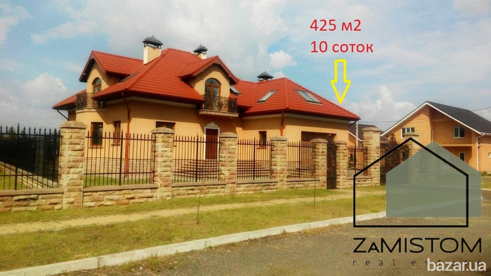 Продам 2 будинки по 425 м2 преміум класу, в селі Вишеньки, біля озера Баклажне, через паркан котеджн Борисполь - изображение 1