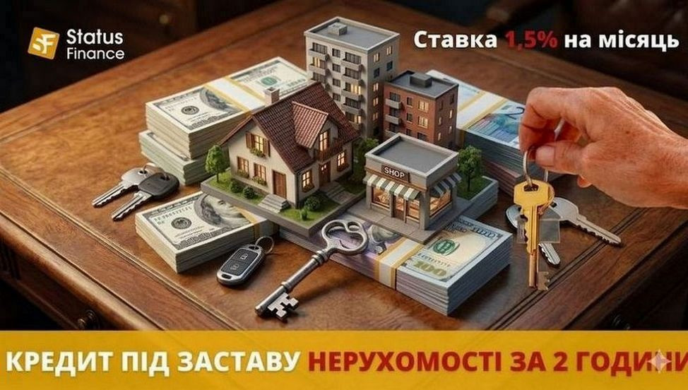 Кредит під заставу земельної ділянки — фінансування до 20 млн грн. Київ - зображення 1