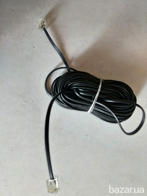 Кабель EMT телефонний 4-х жильний,з`єднувальний з вилкою RJ11(14,9метрів) Львів - зображення 1