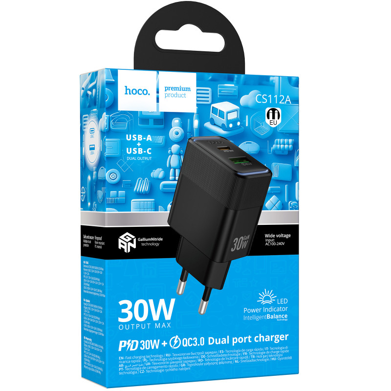 СЗУ Hoco CS112A Lounge PD30W+QC3.0 (1USB-A/1C) Херсон - зображення 2