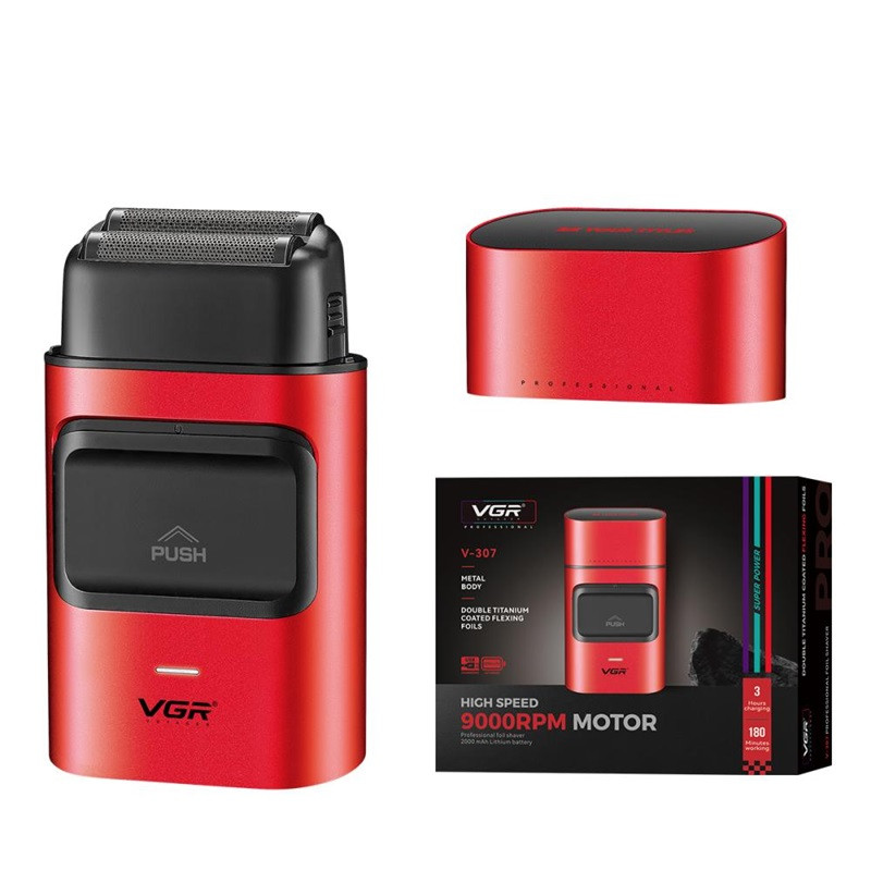 Электробритва VGR V-307 RED красный Київ - зображення 1