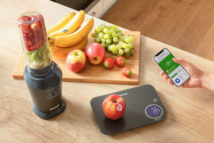 Весы кухонные Sencor SKS7077CH 5 кг песочные Київ - зображення 8