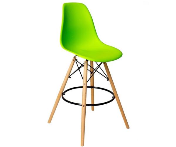 Стілець Тауер Вуд барний високий зелений Дніпро - зображення 1