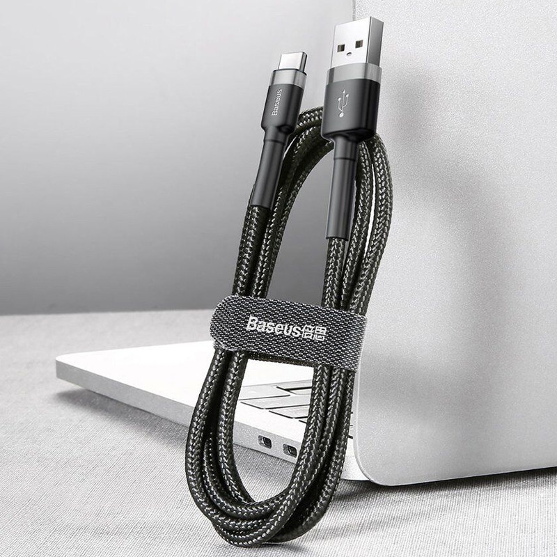 Дата кабель Baseus Cafule USB to Type-C Cable 2A (2m) (CATKLF-C) Херсон - изображение 5