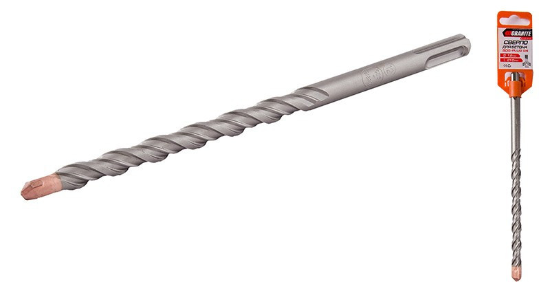 Сверло для бетона GRANITE SDS-PLUS S4 12х210 мм 0-12-210 Харьков - изображение 1