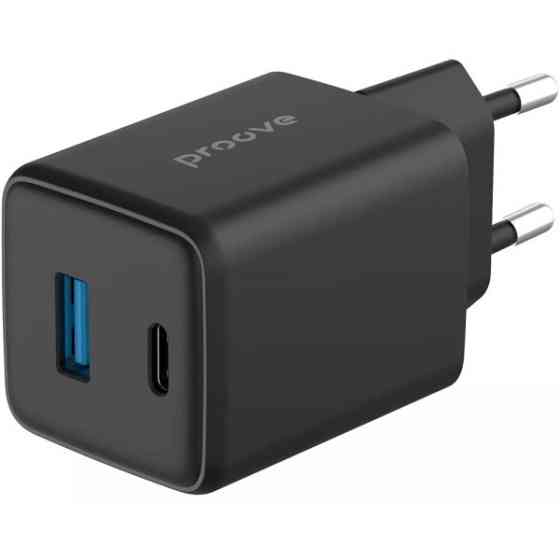 Мережевий зарядний пристрій Proove Pocket GaN Plus 45W (Type-C + USB) Black (WCPG45110001) (Код това Харків