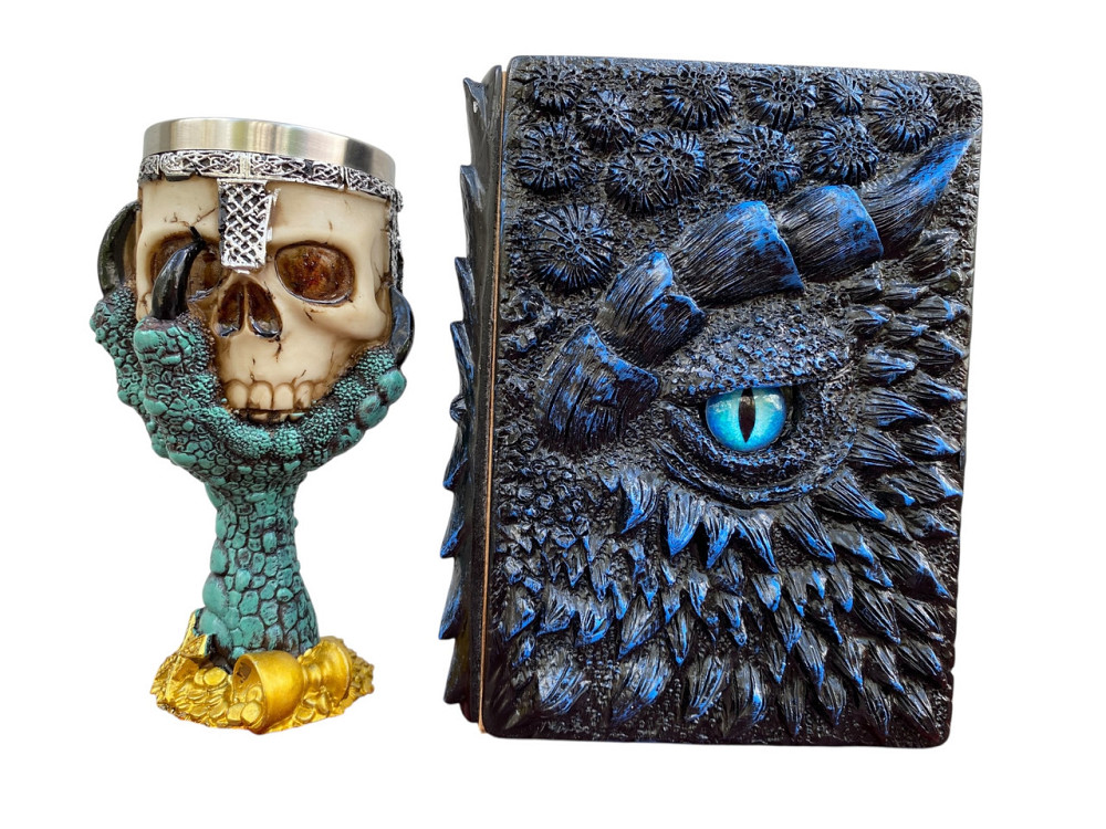 Подарочный набор Бокал 3D Лапа Дракона и Блокнот 3D «Книга Теней и Глубин» Киев - изображение 1