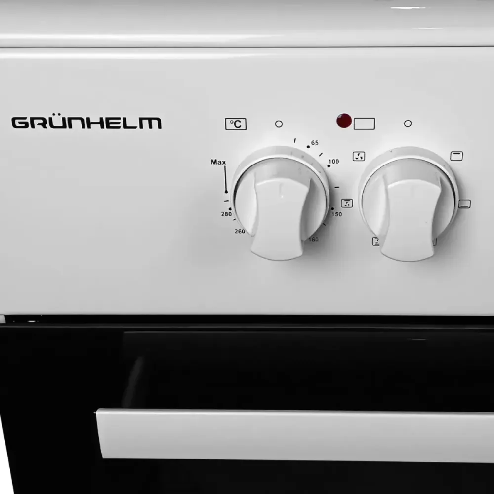 Плита стеклокерамическая электрическая Grunhelm EFC6613W с духовкой 133516 Київ - зображення 9