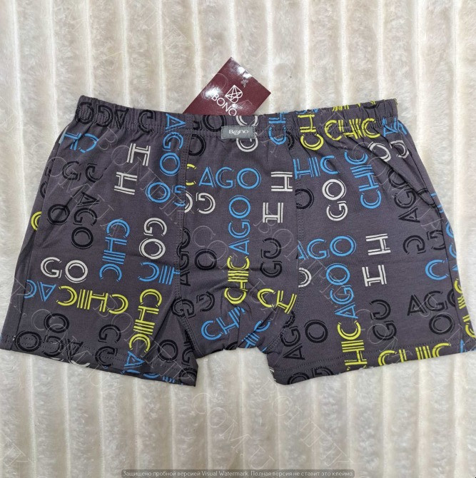 Мужские трусы с надписью "CHICAGO" (арт. МШ 950438) Кривий Ріг - зображення 1