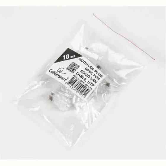 Конектор Cablexpert RJ-45 із позолоченими контактами 10шт (PLUG3UP6/10) Харків
