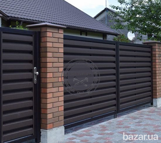 Заборы и ворота -жалюзи из металлических ламелей Кривий Ріг - зображення 1