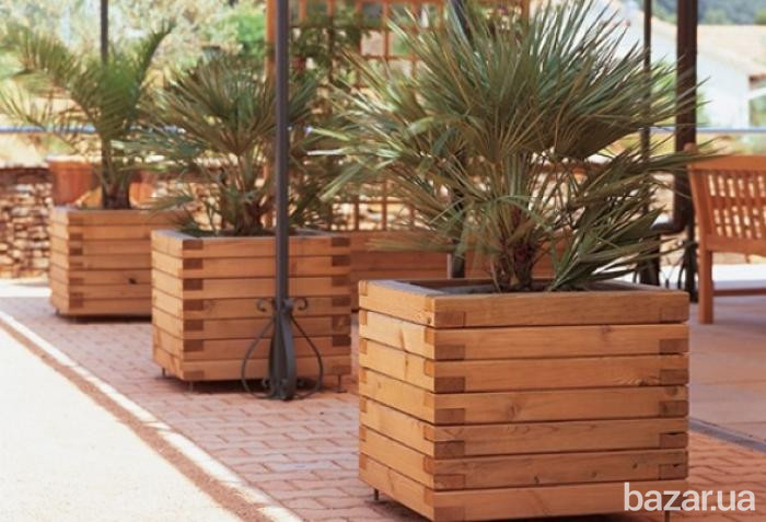 Кашпо из дерева для цветов, овощей и фруктов. Кашпо з дерева. Киев - изображение 3