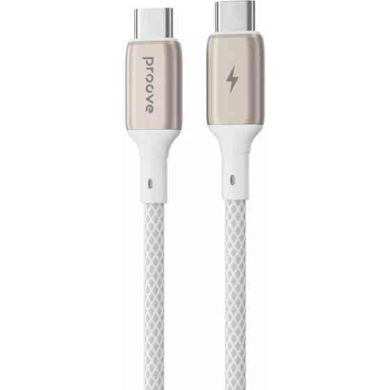 Кабель Proove Dense Metal Type-C to Type-C 60W 1m White (CCDM60002202) (Код товару:42681) Харьков