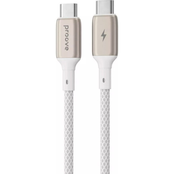 Кабель Proove Dense Metal Type-C to Type-C 60W 1m White (CCDM60002202) (Код товару:42681) Харьков - изображение 1