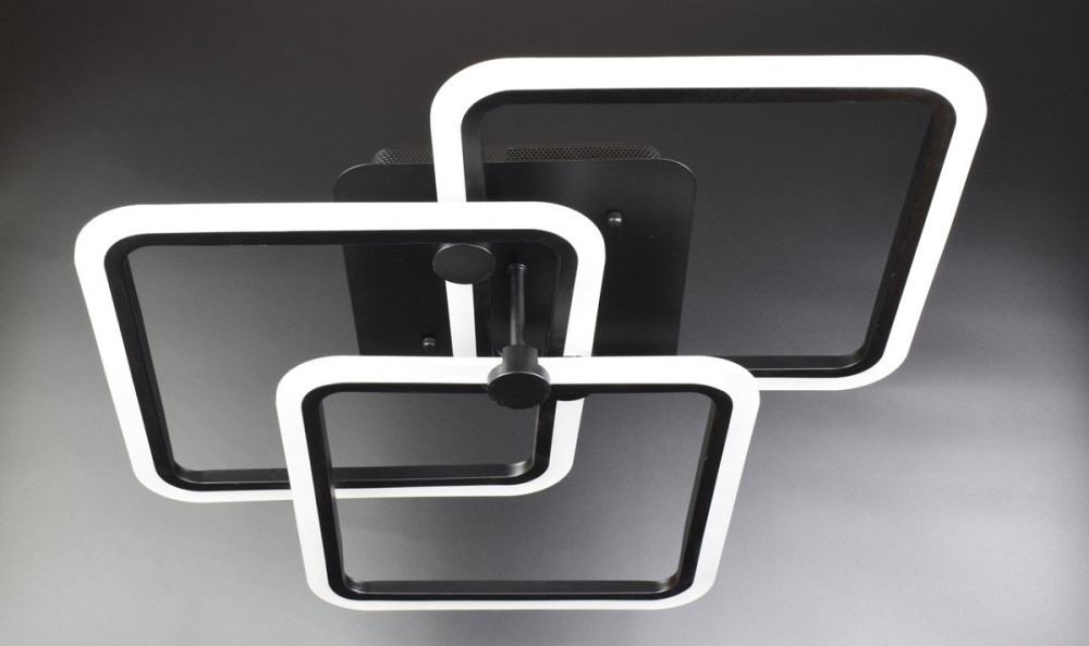 Люстра стельова LED з пультом A2503/3L-bk Чорний 14х55х55 см. Киев - изображение 1