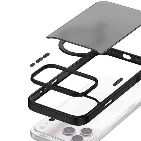 TPU+PC чехол Metal Buttons with MagSafe Colorful для Apple iPhone 17 Pro Max (6.9") Херсон