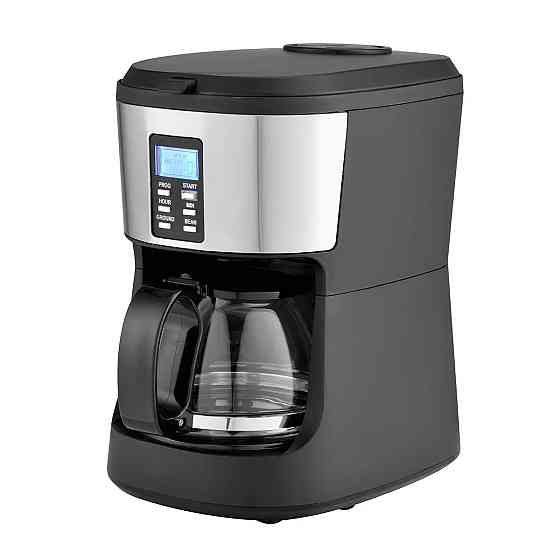 Кофеварка капельная со встроенной кофемолкой Grunhelm GDC-075GM 650 Вт черная Київ