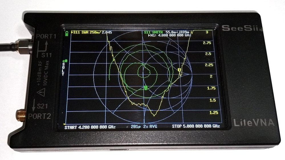 Антенна 4.4 - 4.8CHz 6dBi, до 100 Вт, 20 см, N-male, серая. Смотрите графики КСВ. (10888) Дніпро - зображення 4