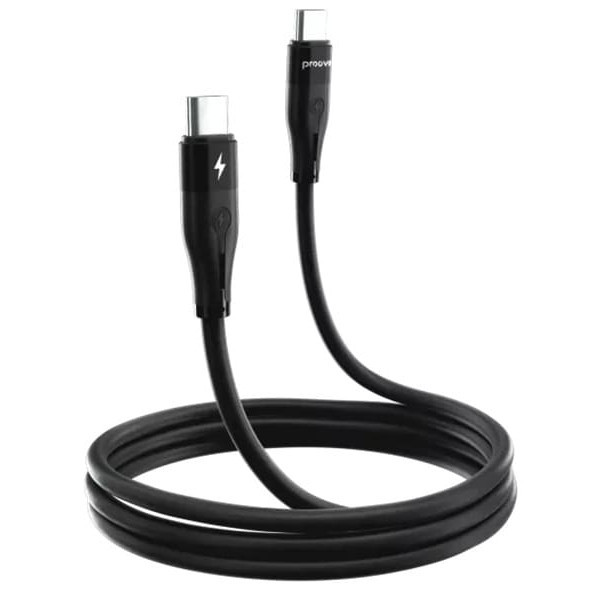 Кабель Proove Soft Silicone Type-C to Type-C 60W 2m Black (CCSO60002221) Харків - зображення 3