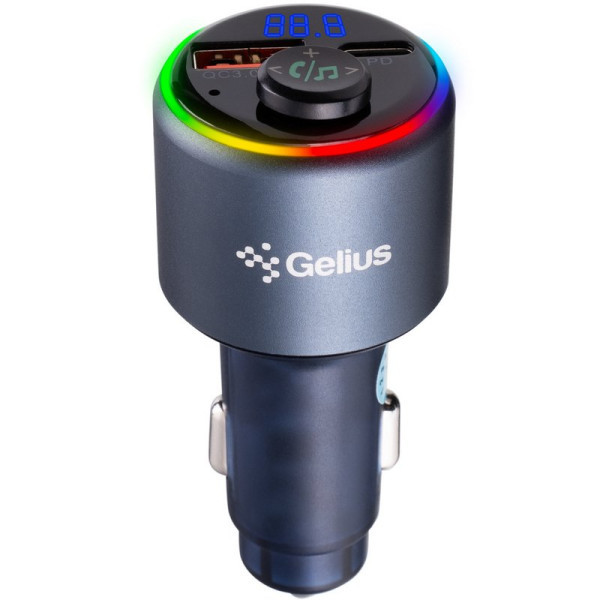 FM-трансмітер Gelius Play GP-FMT050s 30W PD/18W QC RGB (Код товару:41956) Харків - зображення 1