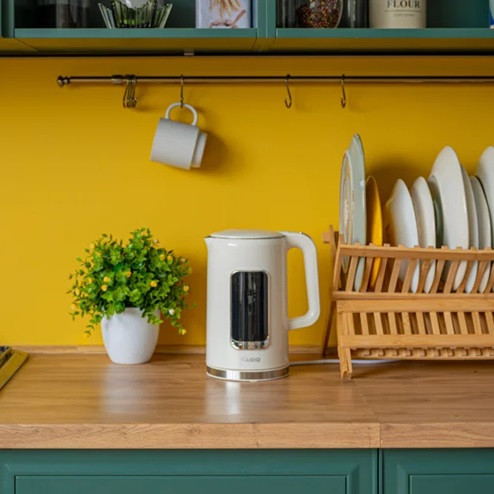 Электрочайник Magio MG-510 1.7 л белый Київ - зображення 3