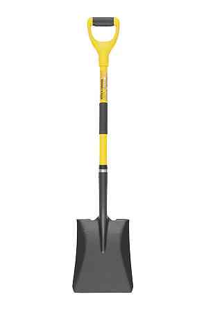 Лопата совковая MASTERTOOL 240х300х1100 мм порошковая покраска с фибергласовой ручкой и держаком 14- Харків