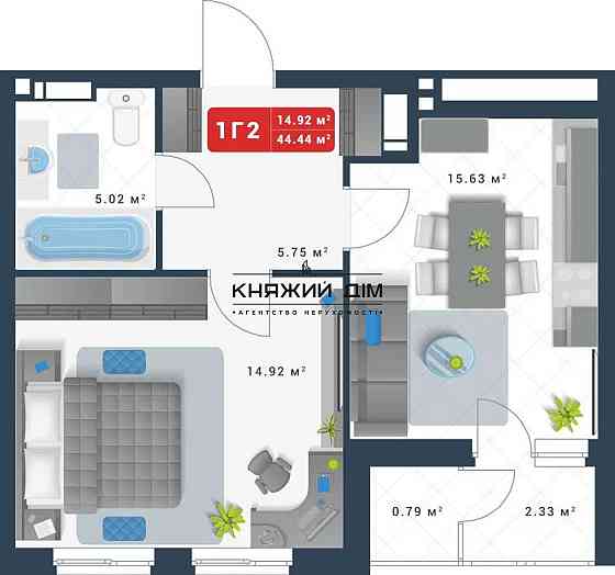 єОселя Продаж 1-но к. квартири в ЖК Причал 8 Г Позняки. КОД № 21147289 Київ