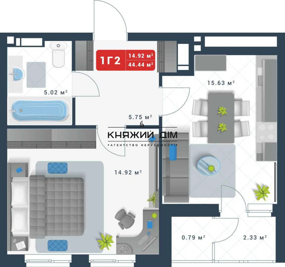 єОселя Продаж 1-но к. квартири в ЖК Причал 8 Г Позняки. КОД № 21147289 Київ - зображення 3