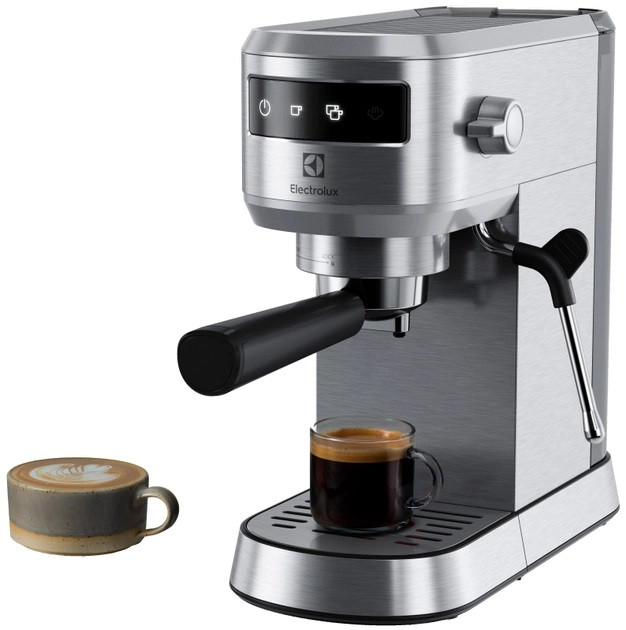 Кофеварка рожковая Electrolux E6EС1-6ST 1300 Вт серебристая Киев - изображение 7