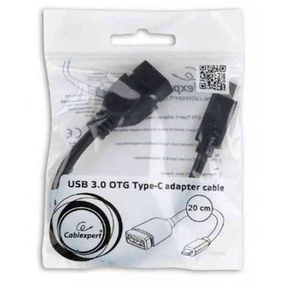 Кабель Cablexpert Type-C to USB 3.0 (M/F) 0.2m Black (A-OTG-CMAF3-01) Харьков