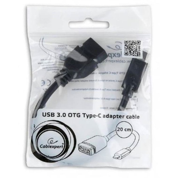 Кабель Cablexpert Type-C to USB 3.0 (M/F) 0.2m Black (A-OTG-CMAF3-01) Харьков - изображение 2
