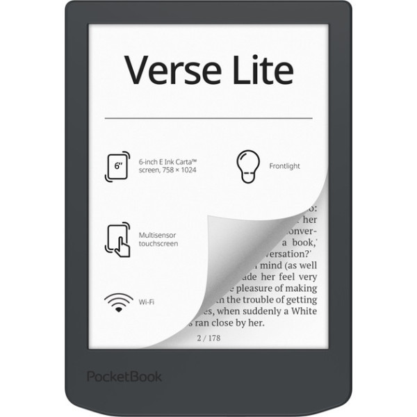 Електронна книга Pocketbook 619 Verse Lite Midnight Grey (PB619-T) (Код товару:41394) Харків - зображення 1