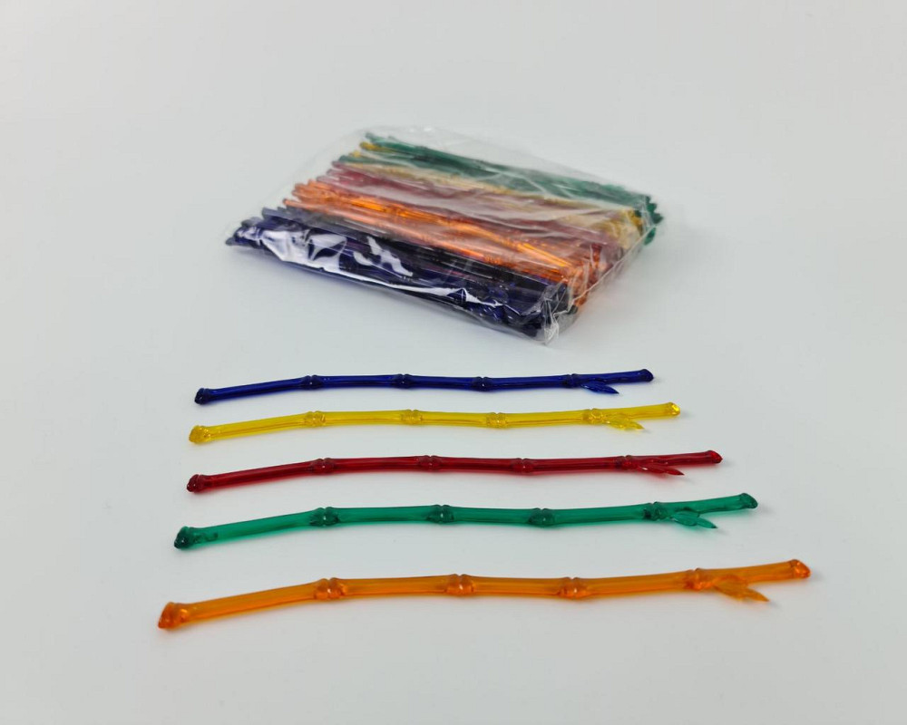 Мешалка пластиковая для коктейля "Бамбук" 20,5см (100шт)   (1 пач) Харьков - изображение 2