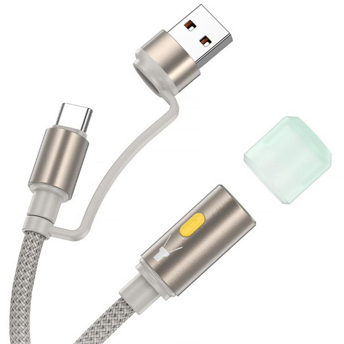 Кабель-светильник Hoco UA38C USB/Type-C to LED (0.3m) Херсон - зображення 2
