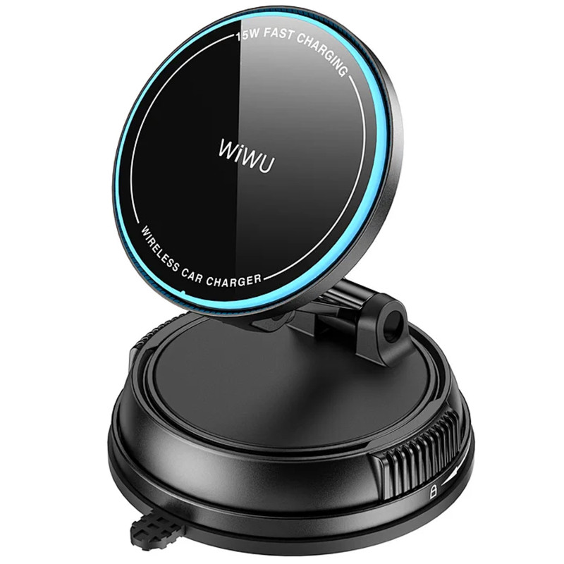 Автодержатель с БЗУ WIWU CH-326 Universal Vacuum Suction Magnetic 15W Херсон - изображение 5