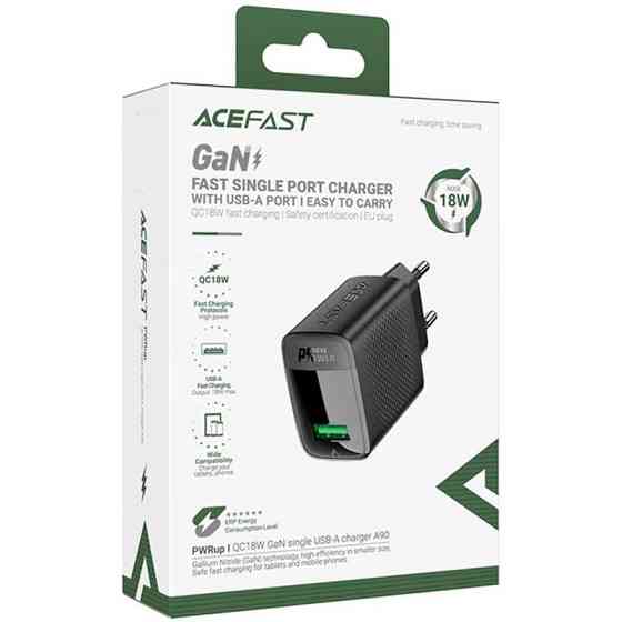 СЗУ Acefast A90 QC3.0 18W (1USB-A) Херсон